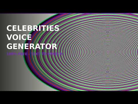 Celebrity AI Voice Generator Free — Best Text to Speech Tool for Movie Cartoon and Anime Character