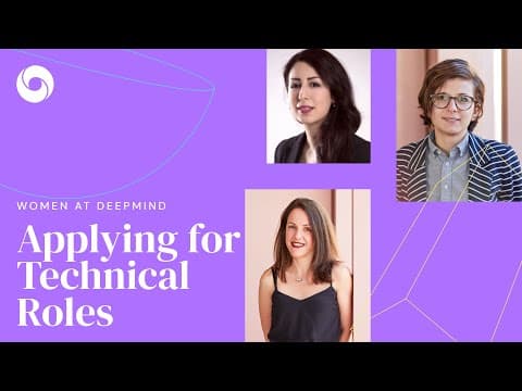 Women at DeepMind | Applying for Technical Roles