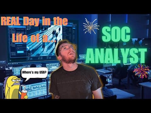 A REAL Day in The Life of a SOC Analyst 2025 (With Examples) | #dayinthelife  #socanalyst