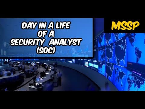 A Day in the Life of a Cyber Security (SOC) Analyst (MSSP)